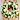 White and green Wreath